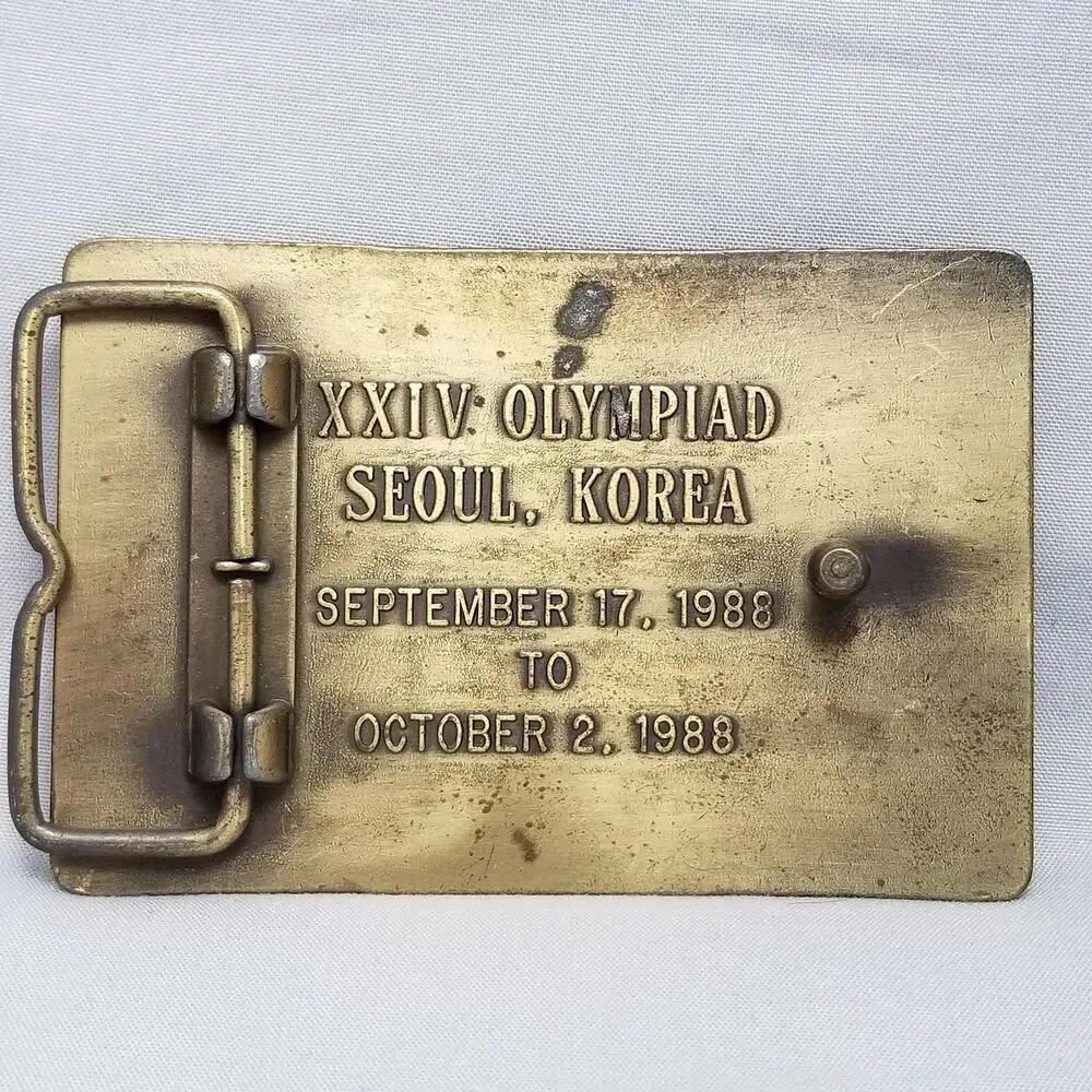 Belt Buckle 1988 XXIV Olympiad Seoul‎ Korea United States Shooting Team Official